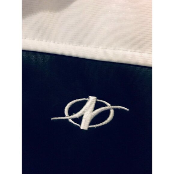 NordicTrack Men's White and Black Color Block Full Zip Jacket - Size L - Picture 2 of 7